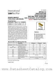 IRFG6110(N) datasheet pdf International Rectifier