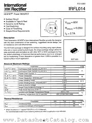 IRFL014TR datasheet pdf International Rectifier