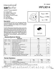 IRFL9014TR datasheet pdf International Rectifier