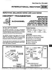 IRFM140 datasheet pdf International Rectifier