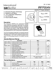 IRFP054N datasheet pdf International Rectifier