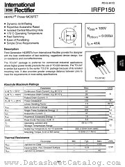 IRFP150PBF datasheet pdf International Rectifier