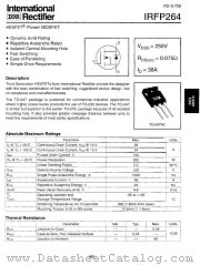 IRFP264PBF datasheet pdf International Rectifier