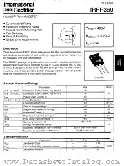 IRFP360PBF datasheet pdf International Rectifier