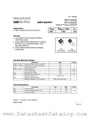 IRFU12N25D datasheet pdf International Rectifier