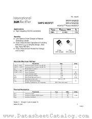 IRFU15N20D datasheet pdf International Rectifier