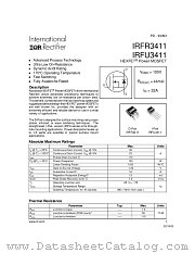 IRFU3411 datasheet pdf International Rectifier