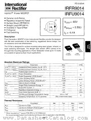 IRFU9014 datasheet pdf International Rectifier