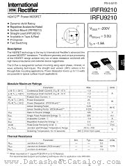 IRFR9210TR datasheet pdf International Rectifier