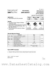 IRFSL42N20D datasheet pdf International Rectifier