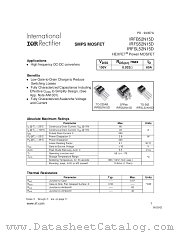 IRFB52N15D datasheet pdf International Rectifier