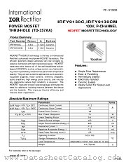 IRFY9130CM datasheet pdf International Rectifier