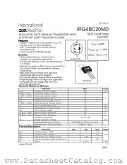 IRG4BC20MDPBF datasheet pdf International Rectifier