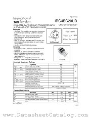 IRG4BC20UD datasheet pdf International Rectifier