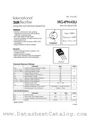 IRG4PH40U datasheet pdf International Rectifier