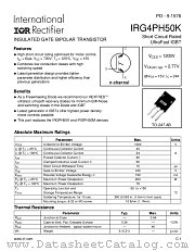 IRG4PH50K datasheet pdf International Rectifier