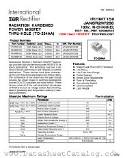 JANSG2N7268 datasheet pdf International Rectifier