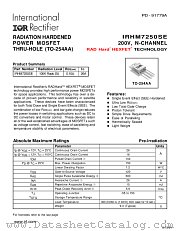 IRHM7250SE datasheet pdf International Rectifier