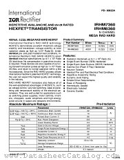 IRHM7360 datasheet pdf International Rectifier