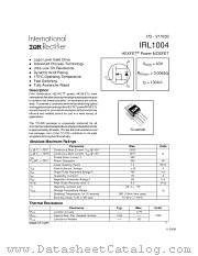 IRL1004 datasheet pdf International Rectifier