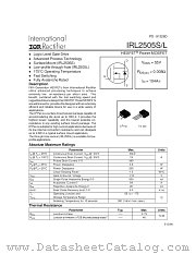 IRL2505STRR datasheet pdf International Rectifier