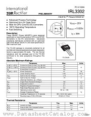 IRL3302 datasheet pdf International Rectifier