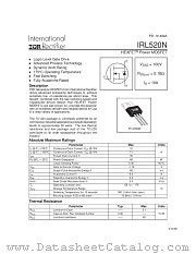 IRL520N datasheet pdf International Rectifier