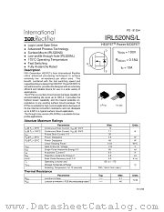 IRL520NS datasheet pdf International Rectifier