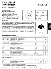 IRL540STRL datasheet pdf International Rectifier