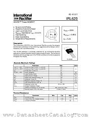 IRL620 datasheet pdf International Rectifier