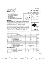 IRLBA3803P datasheet pdf International Rectifier