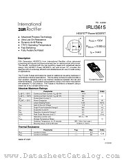 IRLI3615 datasheet pdf International Rectifier