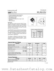 IRLR8103VTRR datasheet pdf International Rectifier