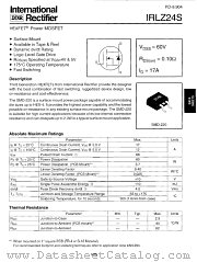 IRLZ24S datasheet pdf International Rectifier