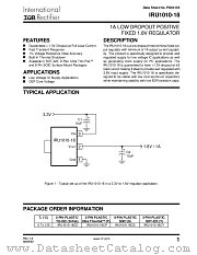 IRU1010-18CPTR datasheet pdf International Rectifier