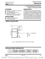 IRU1010-25CYTR datasheet pdf International Rectifier