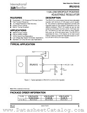 IRU1015CDTR datasheet pdf International Rectifier