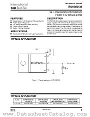 IRU1030-33CDTR datasheet pdf International Rectifier