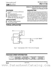 IRU1117-25CPTR datasheet pdf International Rectifier