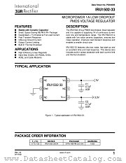 IRU1502-33CHTR datasheet pdf International Rectifier