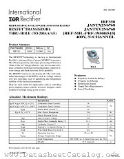 IRF350 datasheet pdf International Rectifier