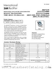 IRF9230 datasheet pdf International Rectifier