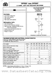 SFR206 datasheet pdf Jinan Gude Electronic Device