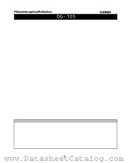 DG-105 datasheet pdf Kondenshi Corp