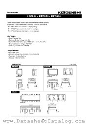 KPC624 datasheet pdf Kondenshi Corp