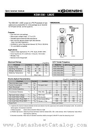 KSM-2003LM2E datasheet pdf Kondenshi Corp