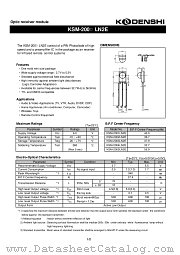 KSM-2003LN2E datasheet pdf Kondenshi Corp