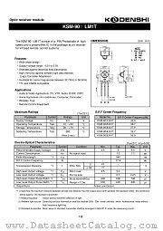 KSM-903LM1T datasheet pdf Kondenshi Corp