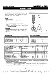 KSM-905TM1Y datasheet pdf Kondenshi Corp