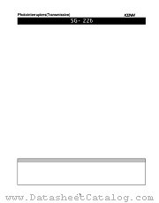 SG-226 datasheet pdf Kondenshi Corp